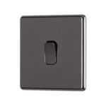 black nickel Arlec Fusion light switch angle