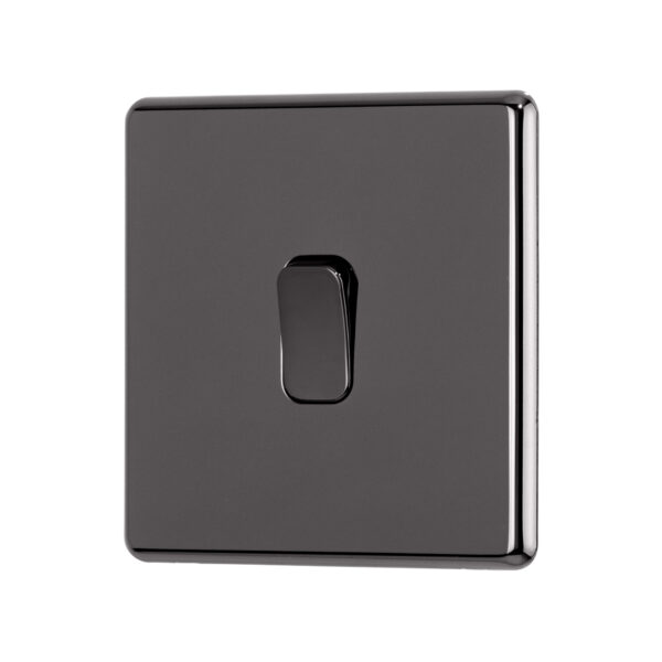 black nickel Arlec Fusion light switch angle