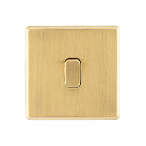 Gold Arlec Fusion single switch front