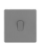 Stone Grey Arlec Fusion single switch front