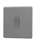 Stone Grey Arlec Fusion single switch angle