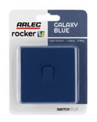 Galaxy Blue Rocker single switch packaging