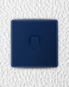 Galaxy Blue Rocker single switch on wall
