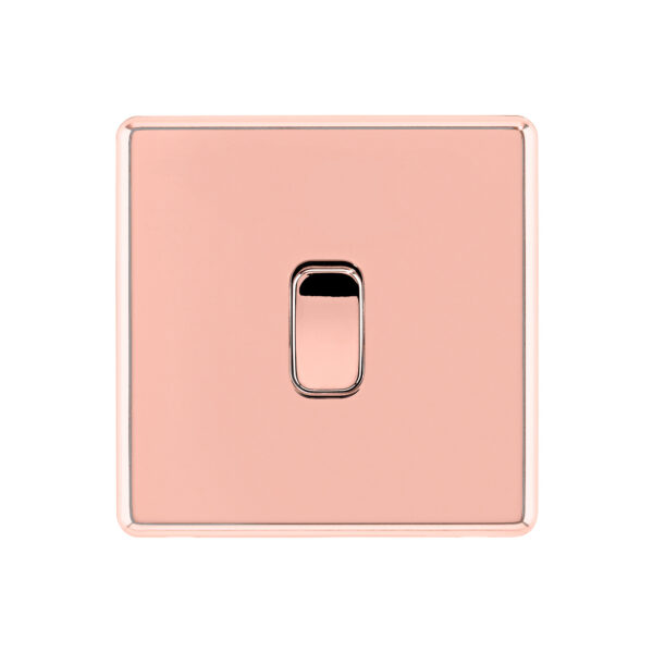 Arlec Fusion Rose Gold 10A 1Gang 2Way Light Switch Arlec UK