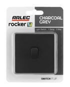Charcoal Grey Arlec Rocker Packaging
