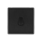 Charcoal Grey Arlec Rocker Single Light Switch