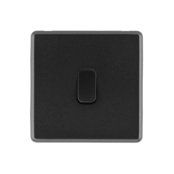 Charcoal Grey Arlec Rocker Single Light Switch