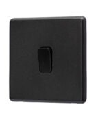 Charcoal Grey Arlec Rocker Light Switch side view