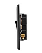 Jet Black Arlec Rocker intermediate Switch profile