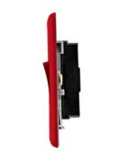 Arlec Fusion Cherry Red double light switch profile