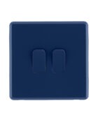 Galaxy Blue Rocker double switch front