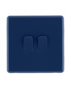 Galaxy Blue Rocker double switch front