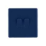 Galaxy Blue Rocker double switch front
