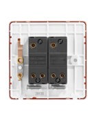 Rose Gold Arlec Fusion double light switch back