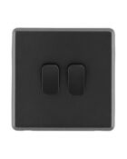 Charcoal Grey Arlec Rocker Light Switch