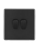 Charcoal Grey Arlec Rocker Light Switch