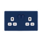 Galaxy Blue Rocker Switched Double Socked front