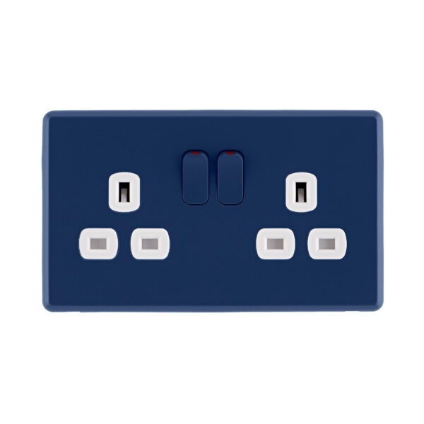 Galaxy Blue Rocker Switched Double Socked front