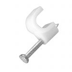 Cable Clips 6mm White (20 Pack)