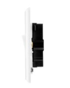 Ice White Arlec Rocker USB socket on profile
