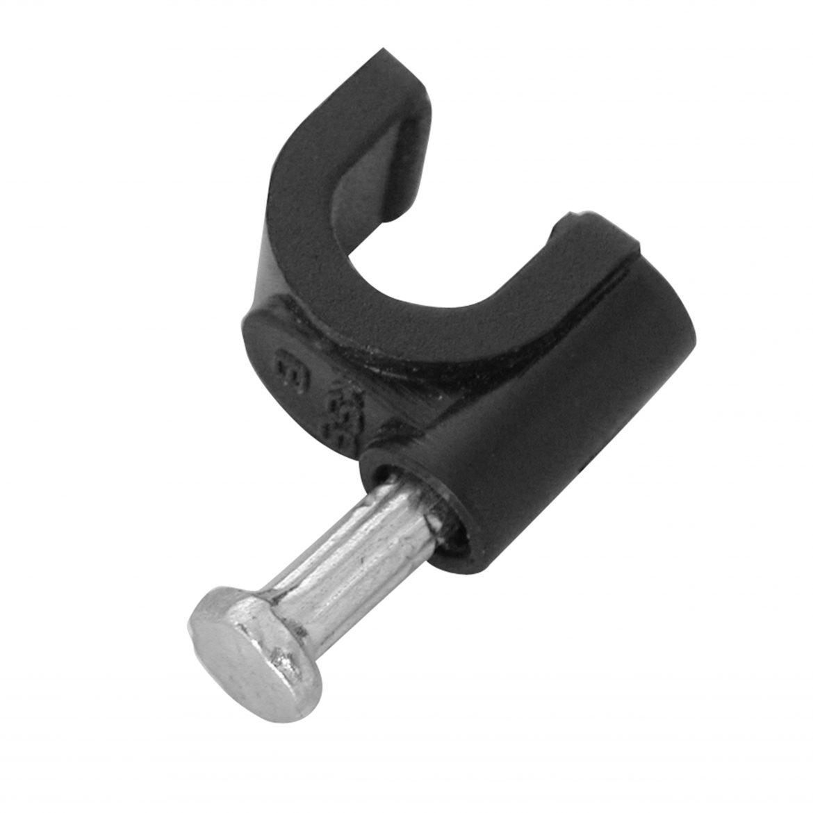 Cable Clips 6mm Black (20 Pack) Arlec UK