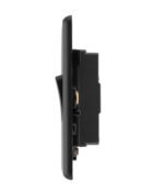 Jet Black Arlec Rocker 4gang Light Switch profile