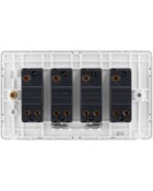 Ice White Arlec Rocker 4gang Light Switch back