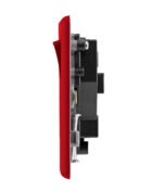 Cherry red Arlec Fusion plug socket profile