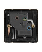 Gold Arlec Fusion single plug socket back
