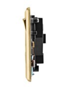 Gold Arlec Fusion single plug socket profile