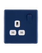 Galaxy Blue Rocker Single Socket front