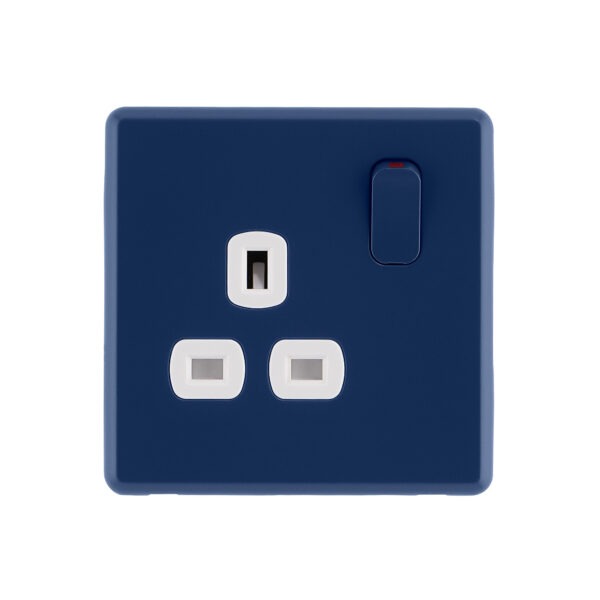 Galaxy Blue Rocker Single Socket front