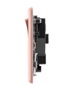 Arlec Fusion Rose Gold single socket on profile