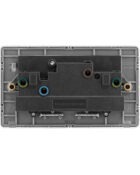 Stone Grey Arlec Fusion double socket back