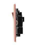 Rose Gold Arlec Fusion double socket profile
