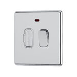 Polished Chrome switched fused unit angle