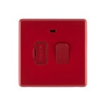 Cherry red Arlec Fusion fused connection switch front