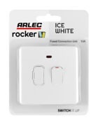 Ice White Arlec Rocker fused connetion Unit packaging