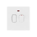 Ice White Arlec Rocker fused connetion Unit front