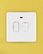 Ice White Arlec Rocker fuse connecion unit switch on wall