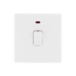 Ice White Arlec Rocker double pole swithc 20A front