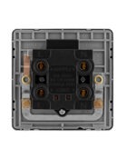 Stainless steel Arlec Fusion 50A double pole switch back