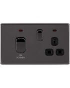 Black Nickle Arlec Fusion Cooker Switch front