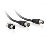 TV Cable & Adaptor Black 1.5m