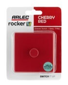Cherry Red Arlec Rocker dimmer switch packaging
