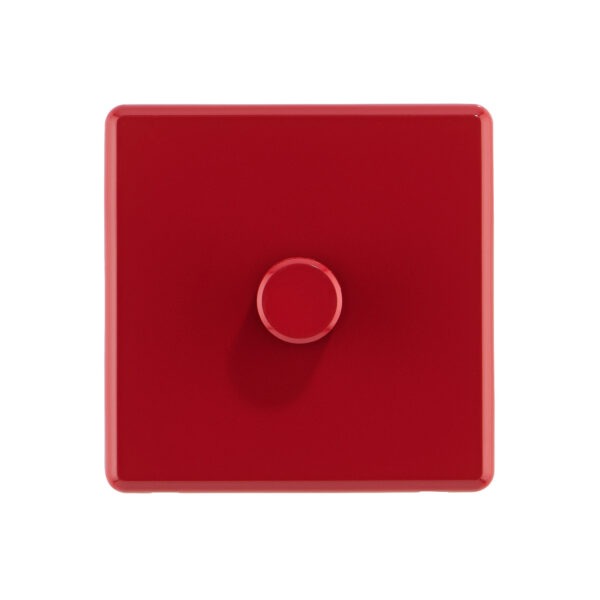 Cherry Red Arlec Rocker dimmer switch front