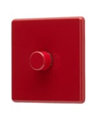 Cherry Red Arlec Rocker dimmer switch angle