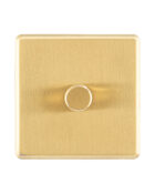 Gold Arlec Fusion single dimmer front