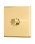 Gold Arlec Fusion single dimmer angle