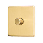 Gold Arlec Fusion single dimmer angle